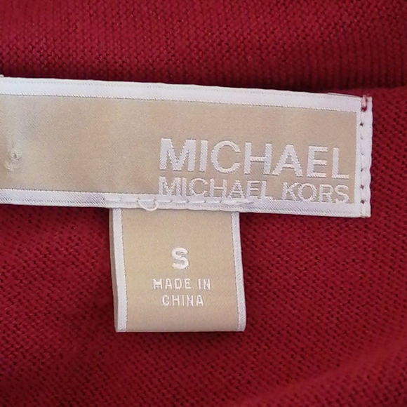 MICHAEL Michael Kors Burgundy Button-Up Cardigan - Picture 6 of 7